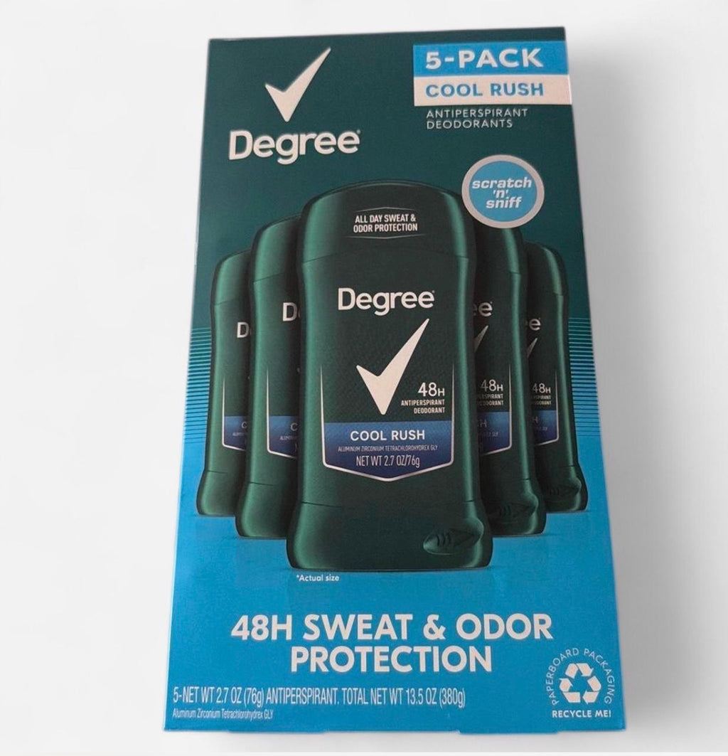 Degree Cool Rush Antiperspirant Deodorant – 5-Pack