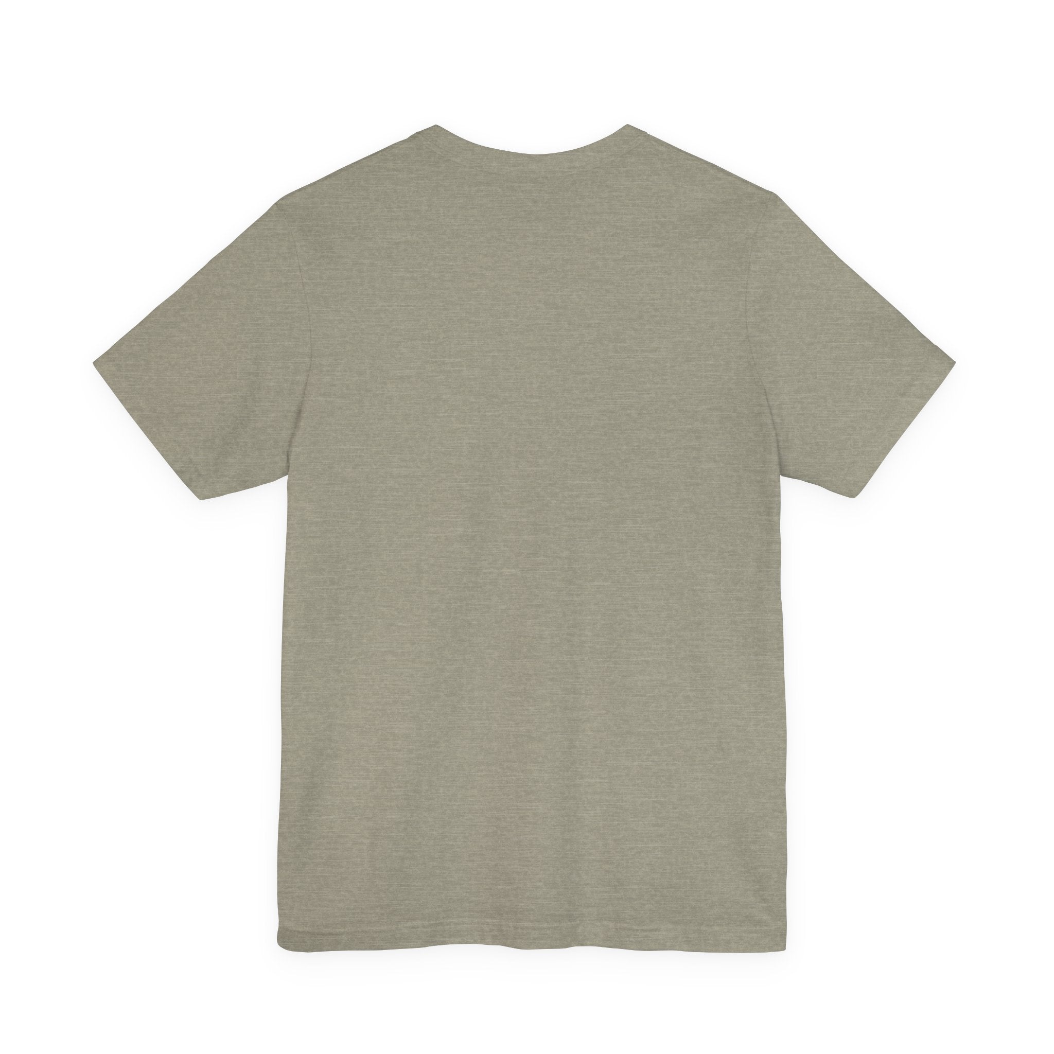 Majeta Script Frame Tee — "No Note, No Worry" White Short Sleeve T-Shirt