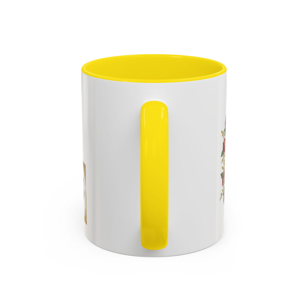 Majota Logo Accent Coffee Mug — Personalized Floral Accent 11/15oz