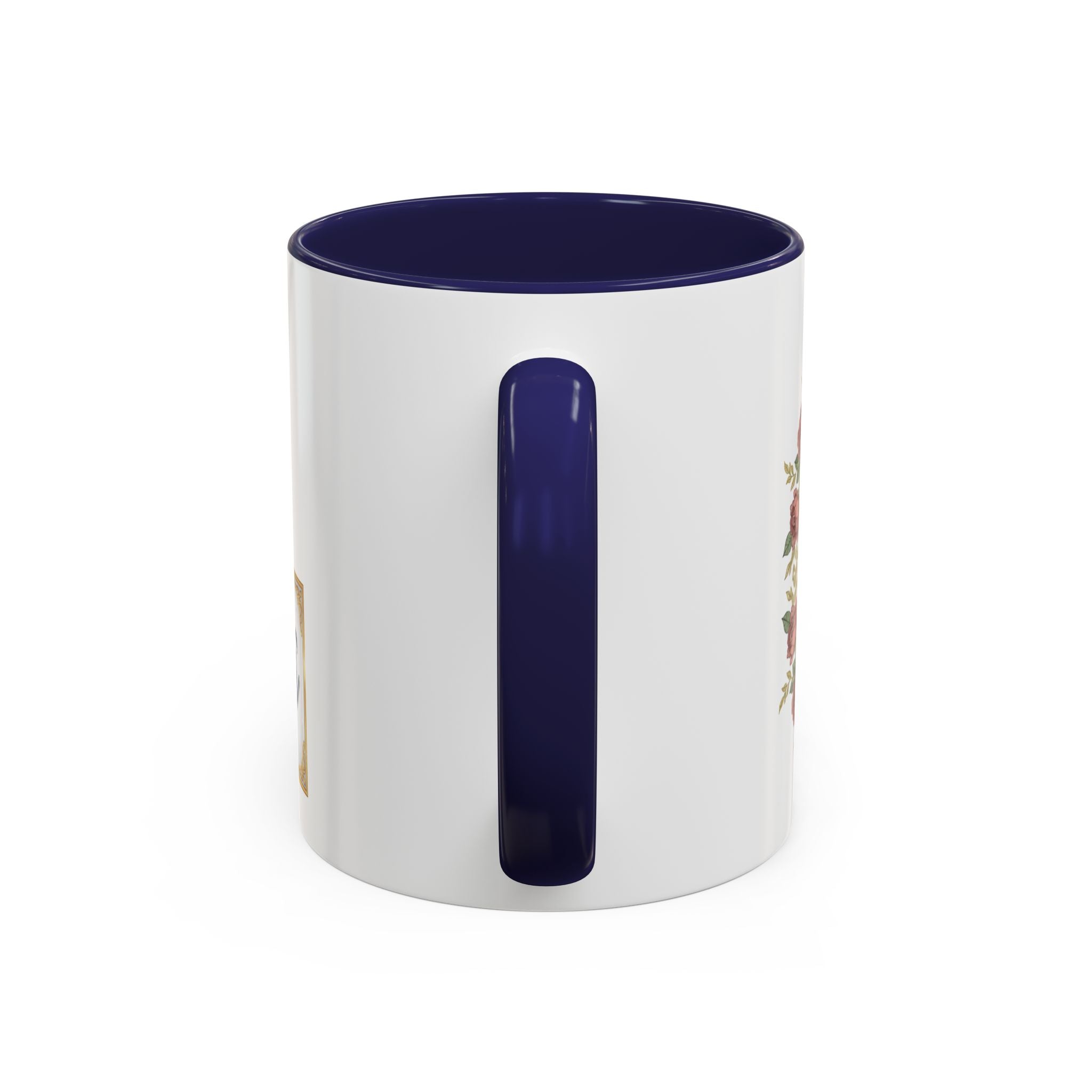 Majota Logo Accent Coffee Mug — Personalized Floral Accent 11/15oz