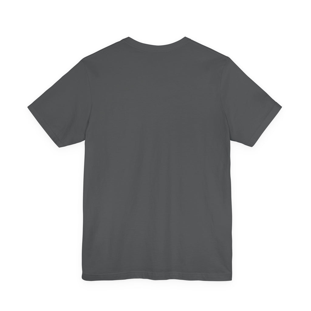 Majeta Script Frame Tee — "No Note, No Worry" White Short Sleeve T-Shirt
