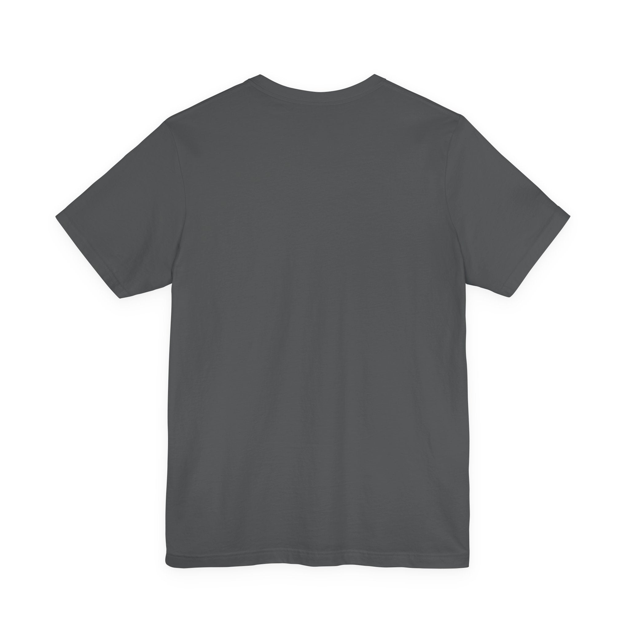 Majeta Script Frame Tee — "No Note, No Worry" White Short Sleeve T-Shirt
