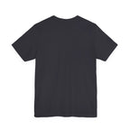 Majeta Script Frame Tee — "No Note, No Worry" White Short Sleeve T-Shirt