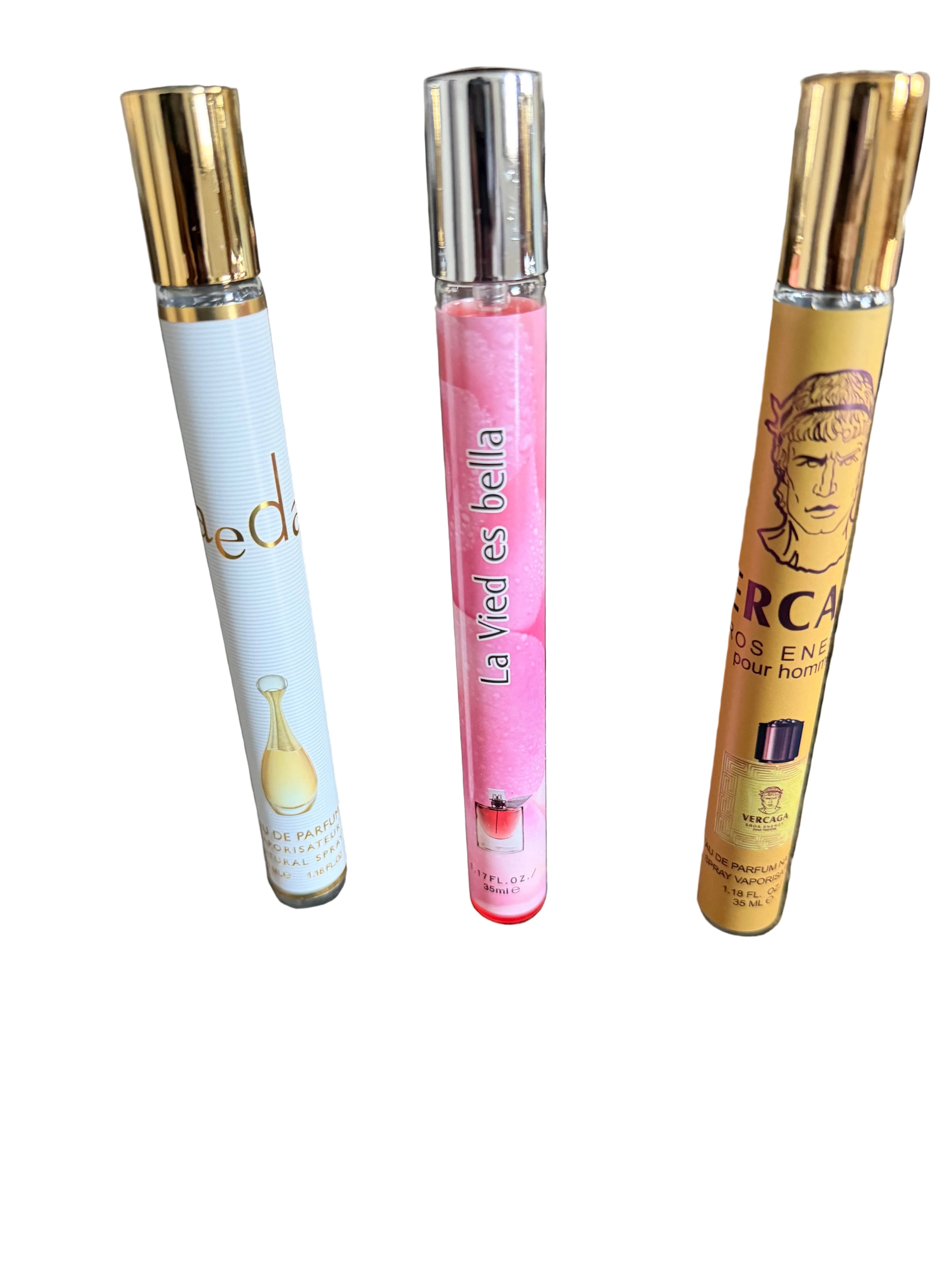 Lot of 3 Mini Eau De Parfum J’aedar, La Vied Es Bella, Vercage.