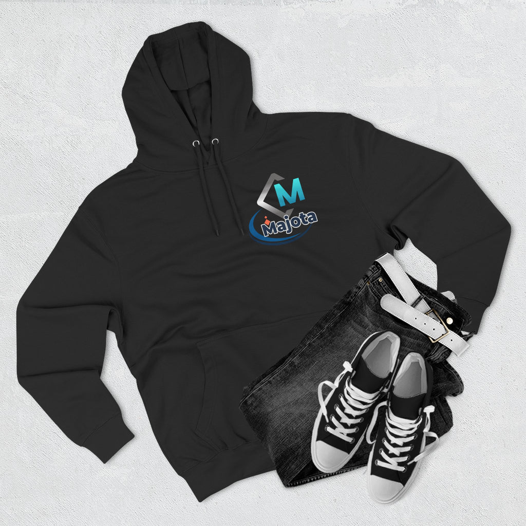 Majota Logo Hoodie – Lightweight White Fleece Pullover