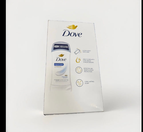 5X Dove Invisible Solid 48H Antiperspirant Deodorant Women Original Clean 2.6 Oz