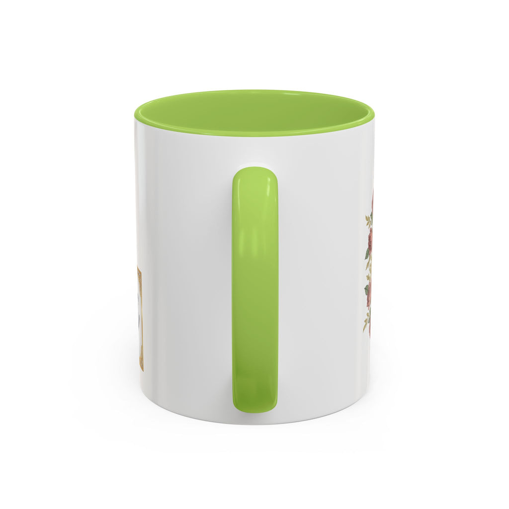 Majota Logo Accent Coffee Mug — Personalized Floral Accent 11/15oz