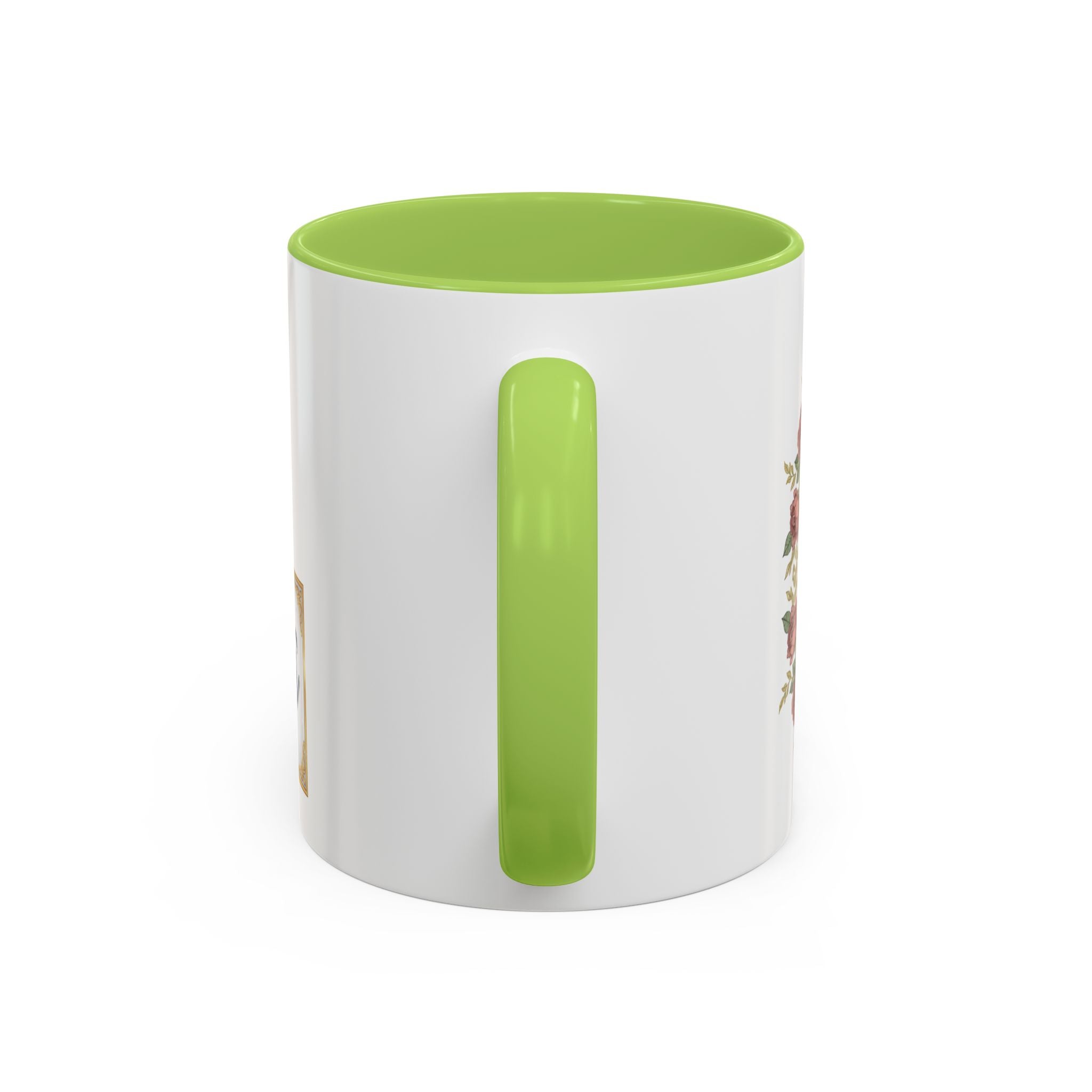 Majota Logo Accent Coffee Mug — Personalized Floral Accent 11/15oz
