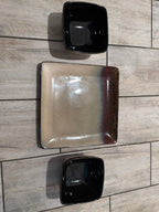 Mastercuisine Square Plate and Bowl Stoneware Dinner Set Of 3