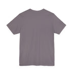 Majeta Script Frame Tee — "No Note, No Worry" White Short Sleeve T-Shirt