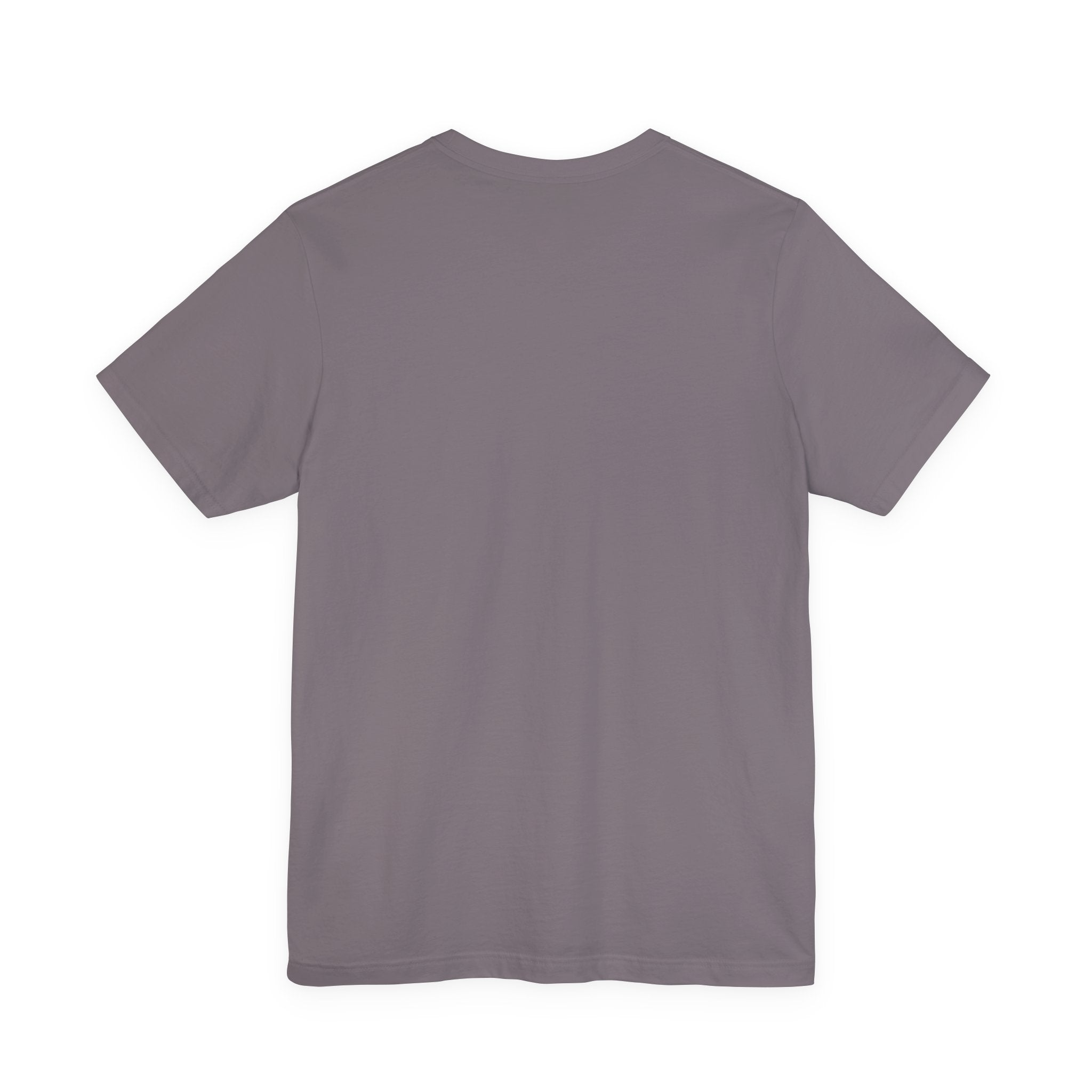 Majeta Script Frame Tee — "No Note, No Worry" White Short Sleeve T-Shirt