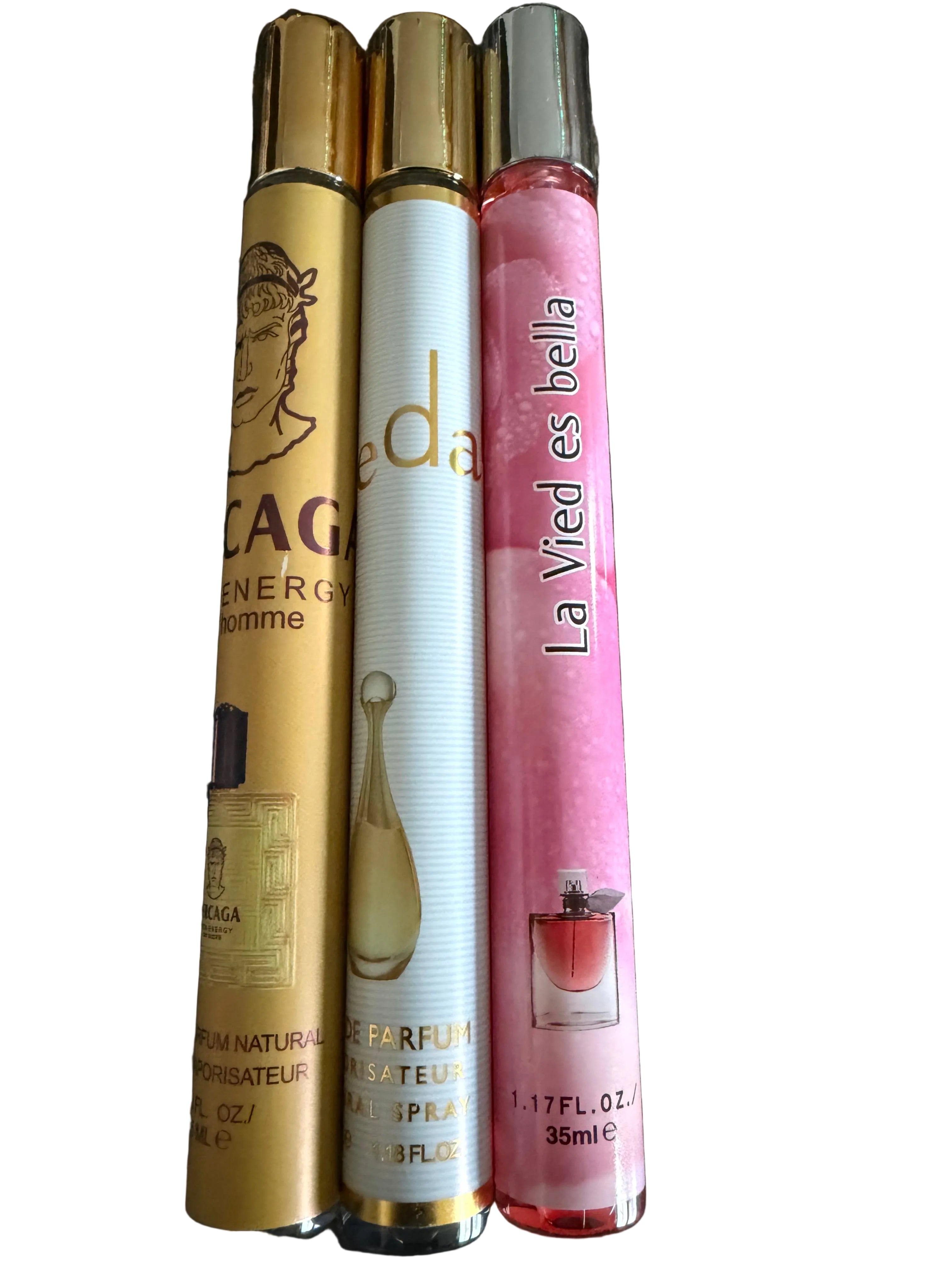 Lot of 3 Mini Eau De Parfum J’aedar, La Vied Es Bella, Vercage.