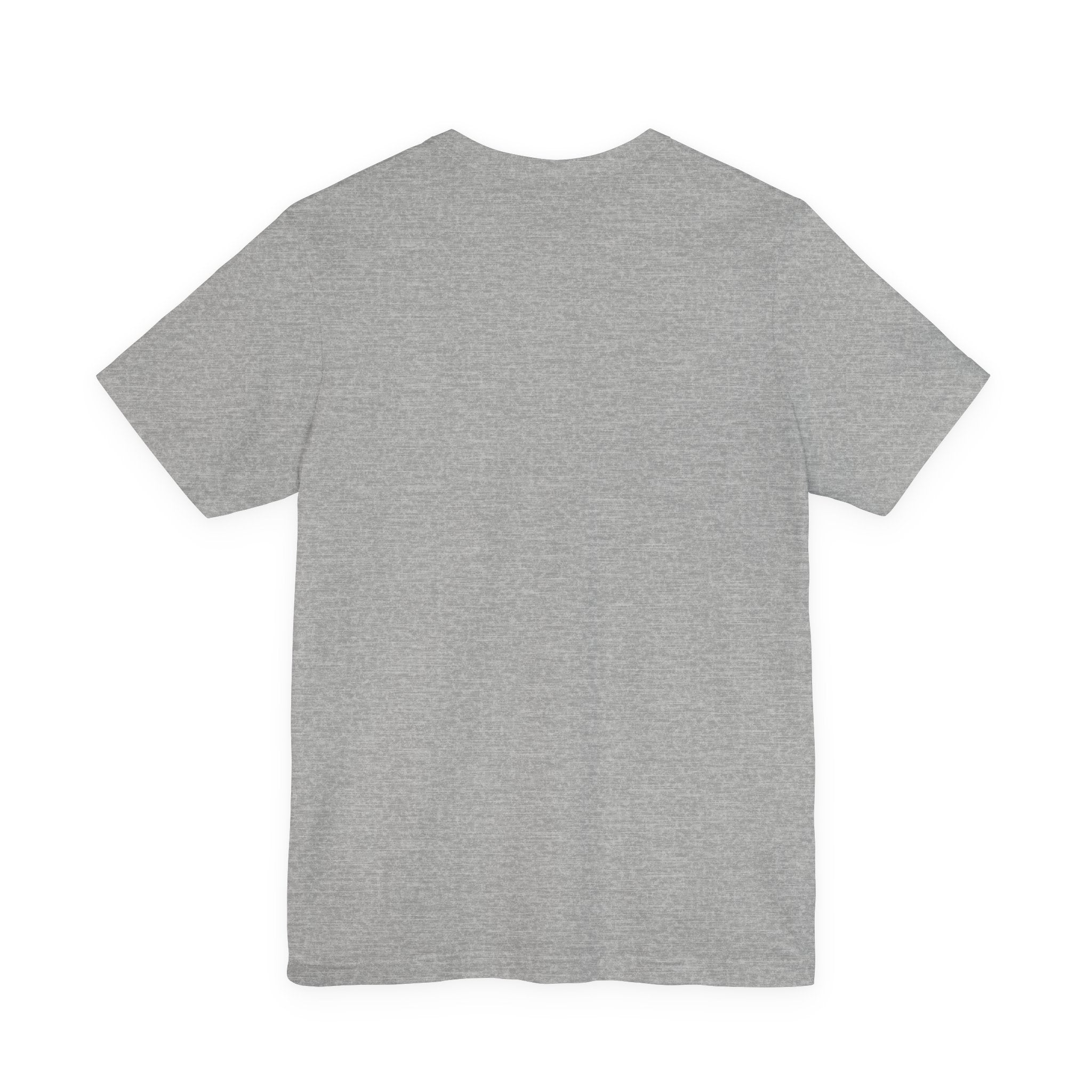 Majeta Script Frame Tee — "No Note, No Worry" White Short Sleeve T-Shirt