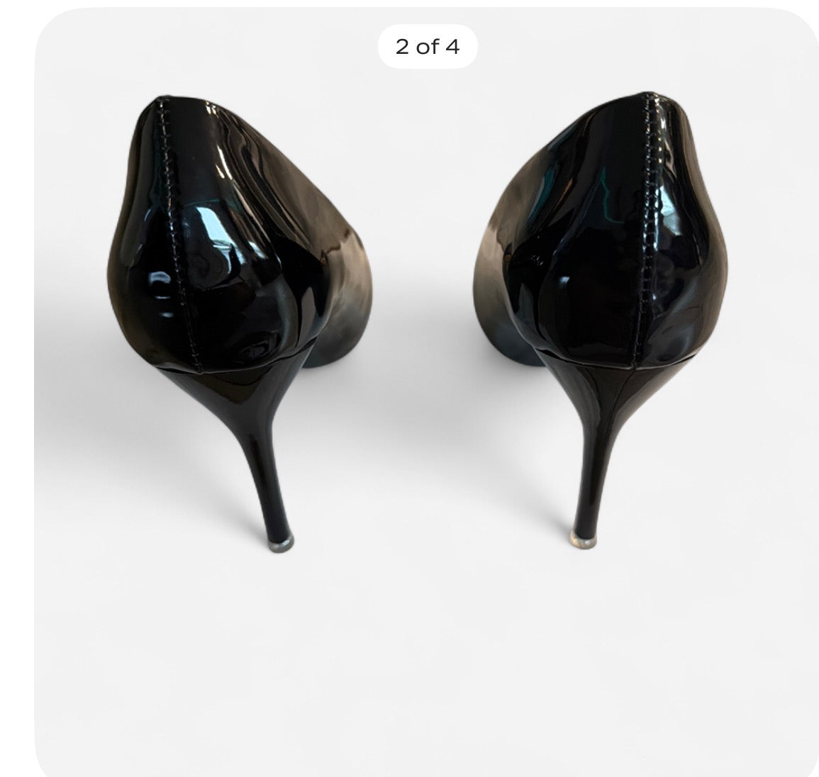 Black patent leather pointed toe pumps #heels #formalwear made by Nanbei•zuo women shoe size 38 in us 7.5