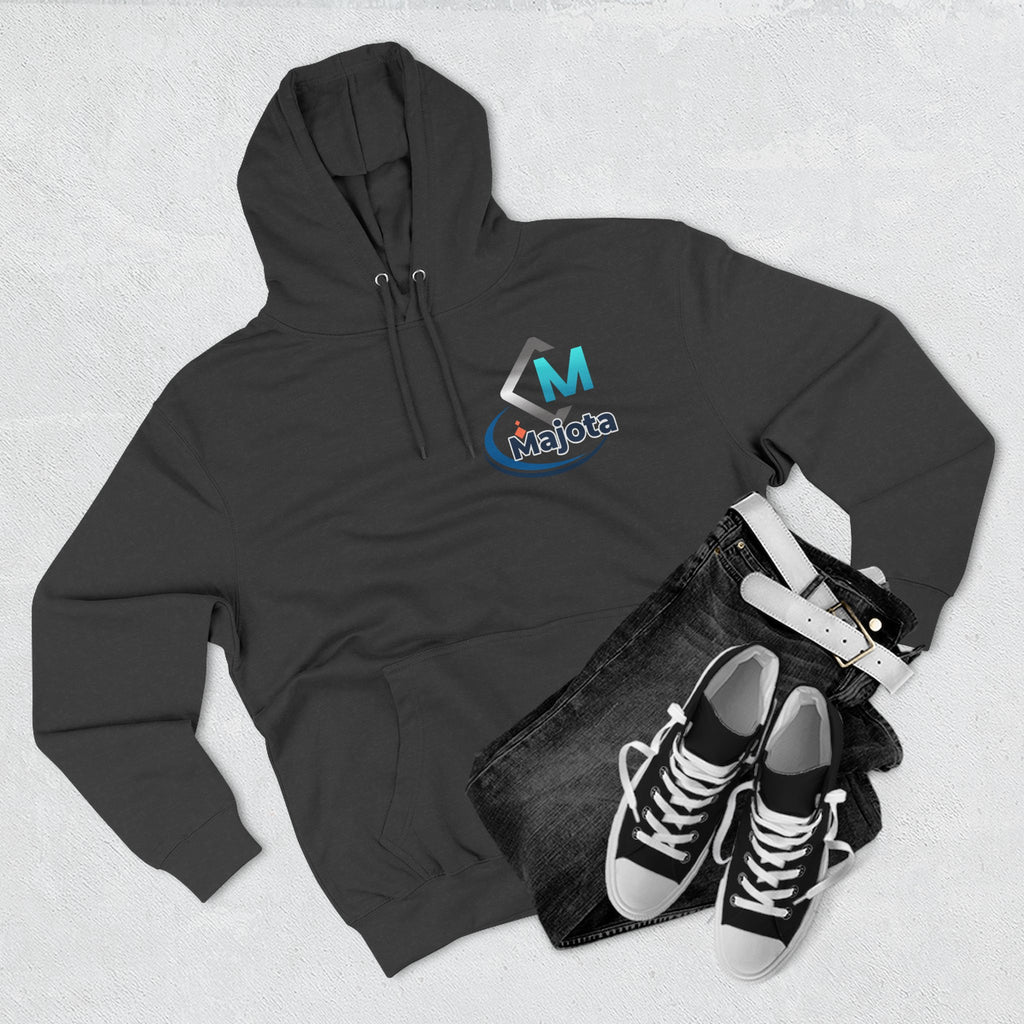 Majota Logo Hoodie – Lightweight White Fleece Pullover