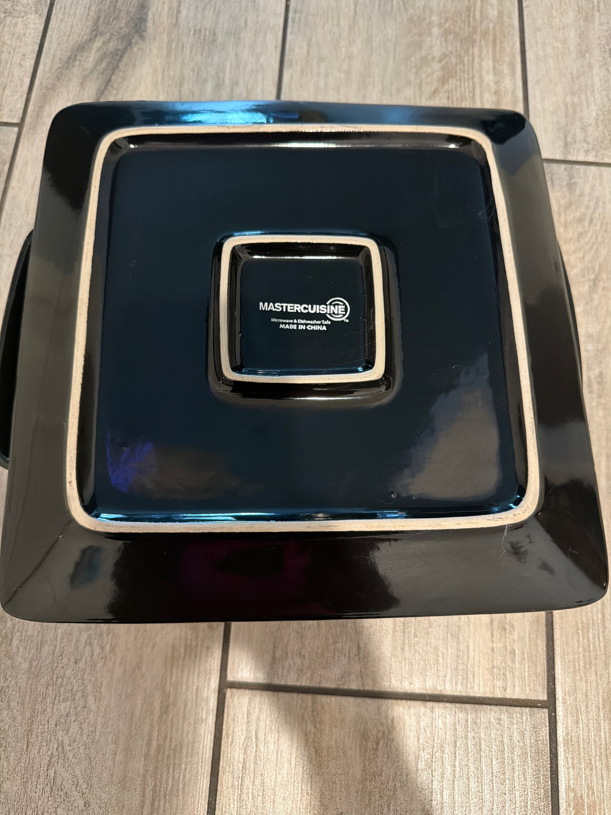Mastercuisine Square Plate and Bowl Stoneware Dinner Set Of 3