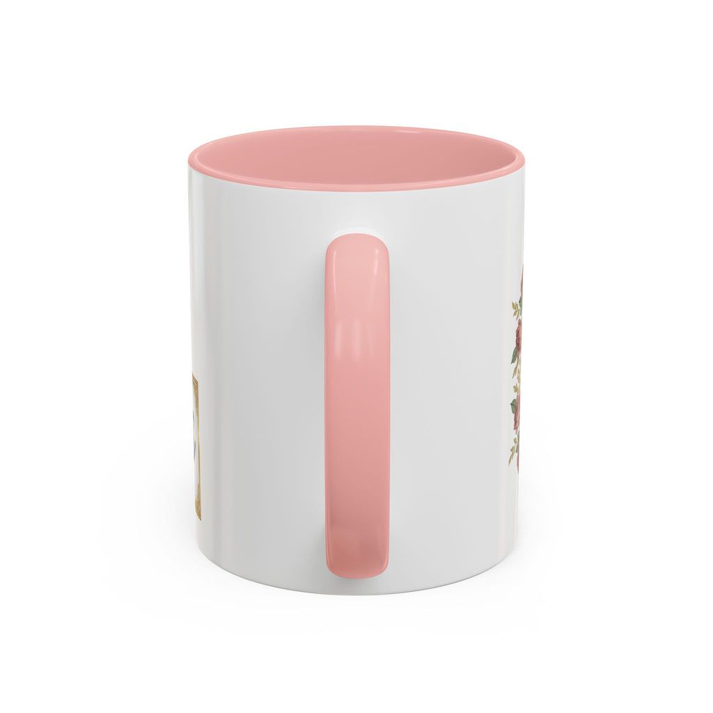 Majota Logo Accent Coffee Mug — Personalized Floral Accent 11/15oz