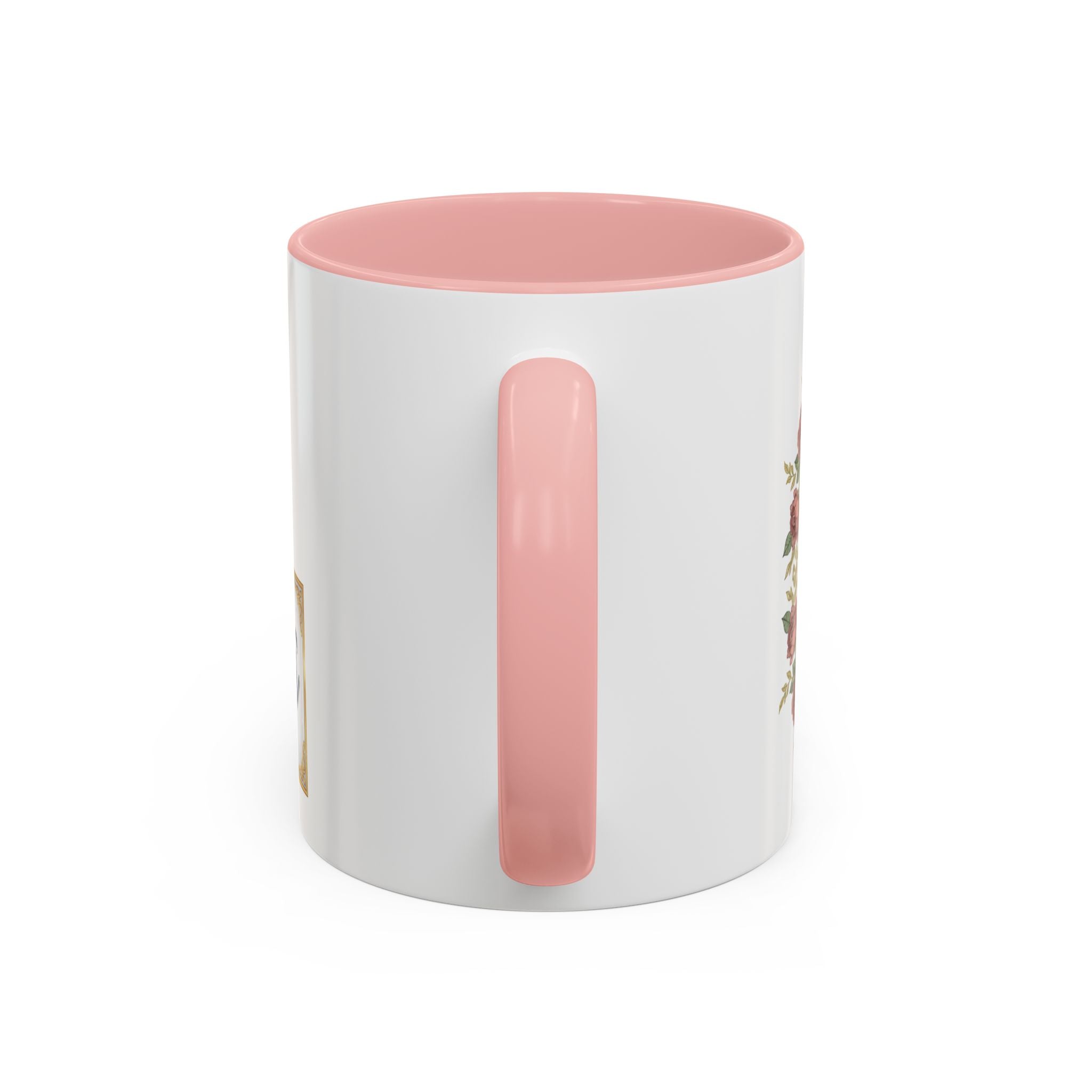 Majota Logo Accent Coffee Mug — Personalized Floral Accent 11/15oz
