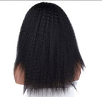 Kinky Curly Synthetic Hair Wig 14 Inch Afro Synthetic Headband Wig Shoulder Length