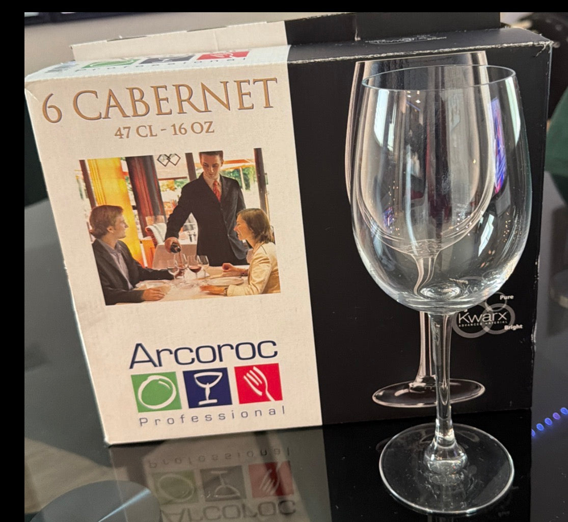 Chef & Sommelier Cabernet Wine Glasses 16oz  -47CL  6-Piece Set - New In Box
